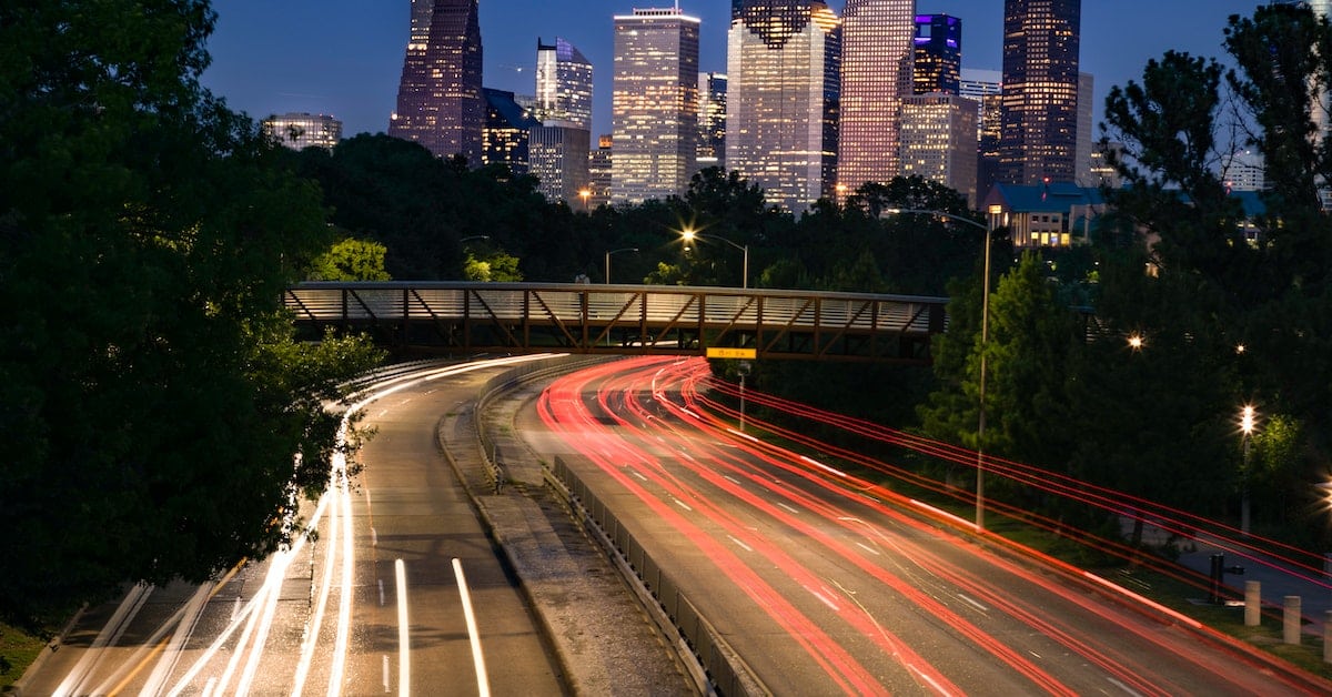 houston texas at night where filing fees for texas divorce are expensive