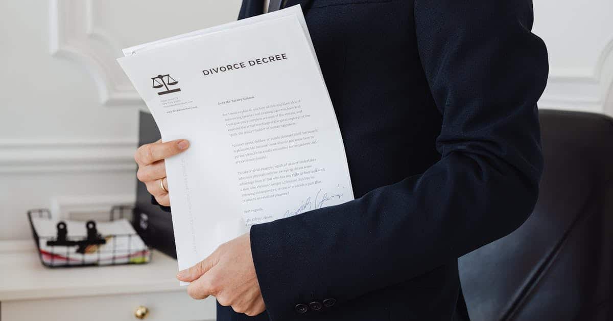 divorce contract held by person wondering Marriage Annulment vs Divorce in Texas: What’s the Difference?